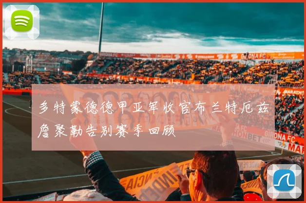 多特蒙德德甲亚军收官布兰特厄兹詹聚勒告别赛季回顾